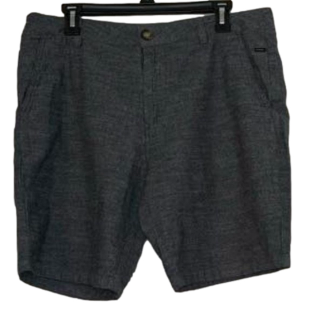 Rip Curl Shorts Mens Dark Gray Skate Surf Flat Front Cotton Shorts